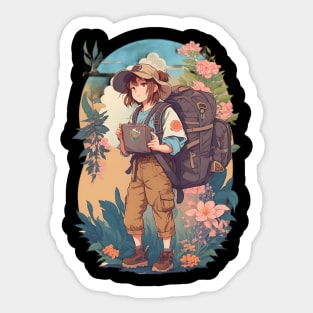 Outdoor Hiker Sticker